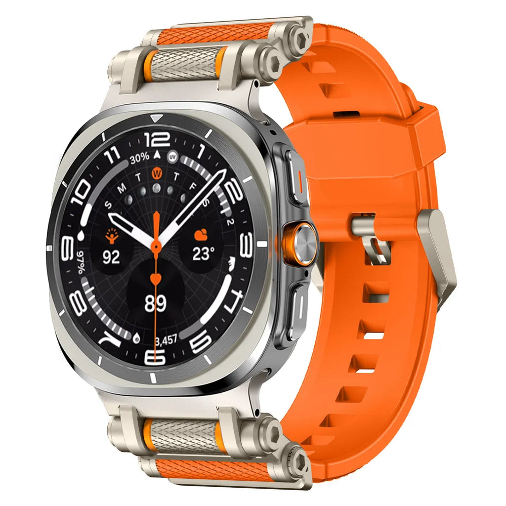 Rotation Axis Silicone Band For Galaxy Watch 7 Ultra/8 Ultra