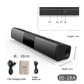 New BS-28B TV Bluetooth Speaker 40W Soundbar Home Theater Wireless 3D Surround Stereo Bass Subwoofer Portable Speakers For Phone