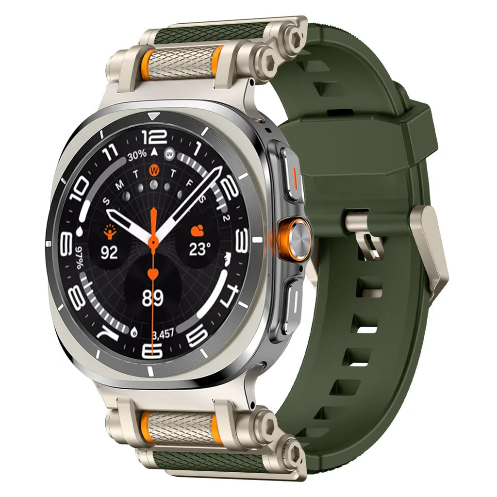 Rotation Axis Silicone Band For Galaxy Watch 7 Ultra/8 Ultra