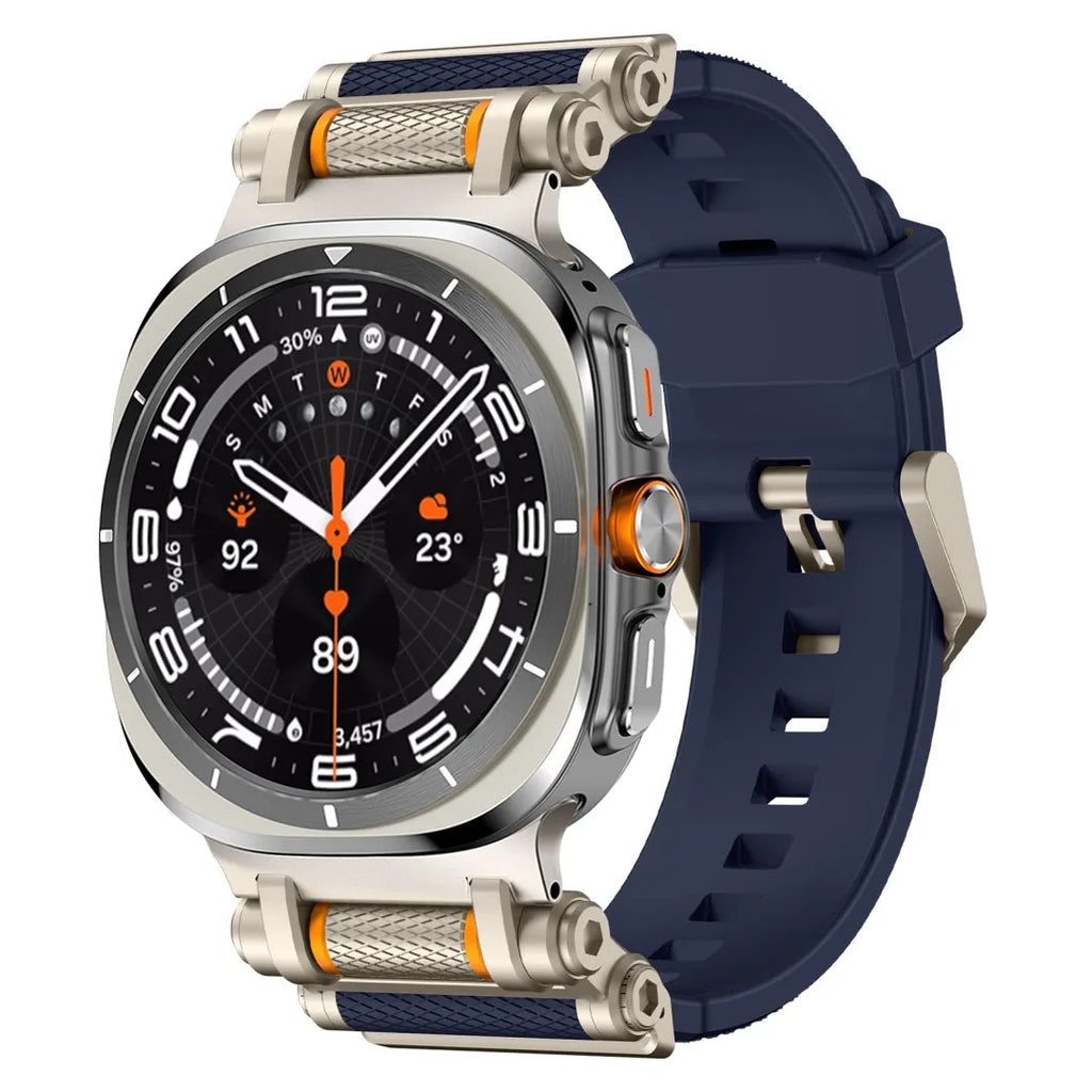 Rotation Axis Silicone Band For Galaxy Watch 7 Ultra/8 Ultra