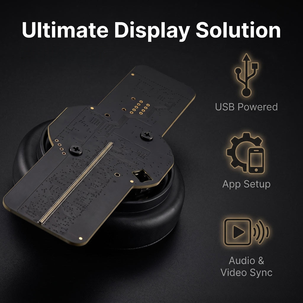 Wiilala LS-12 Ultra HD Mini 3D Holographic Fan, USB 5V3A Power Supply, APP Control, Built-in Speaker For Shop Promotion Holiday Event Decoration
