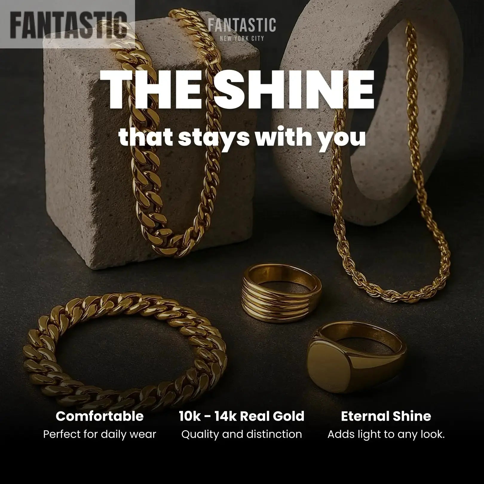 10K Gold- Solid Cuban Link Diamond Cut (Pave) Chain