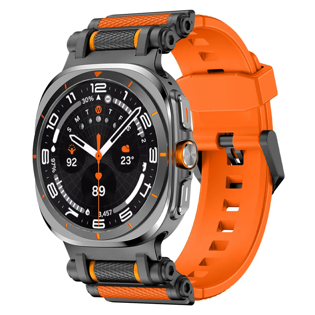 Rotation Axis Silicone Band For Galaxy Watch 7 Ultra/8 Ultra