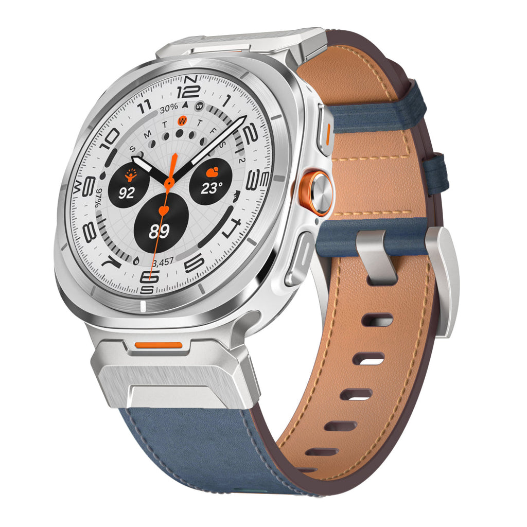 Tactical Leather Band For Galaxy Watch 7 Ultra/8 Ultra