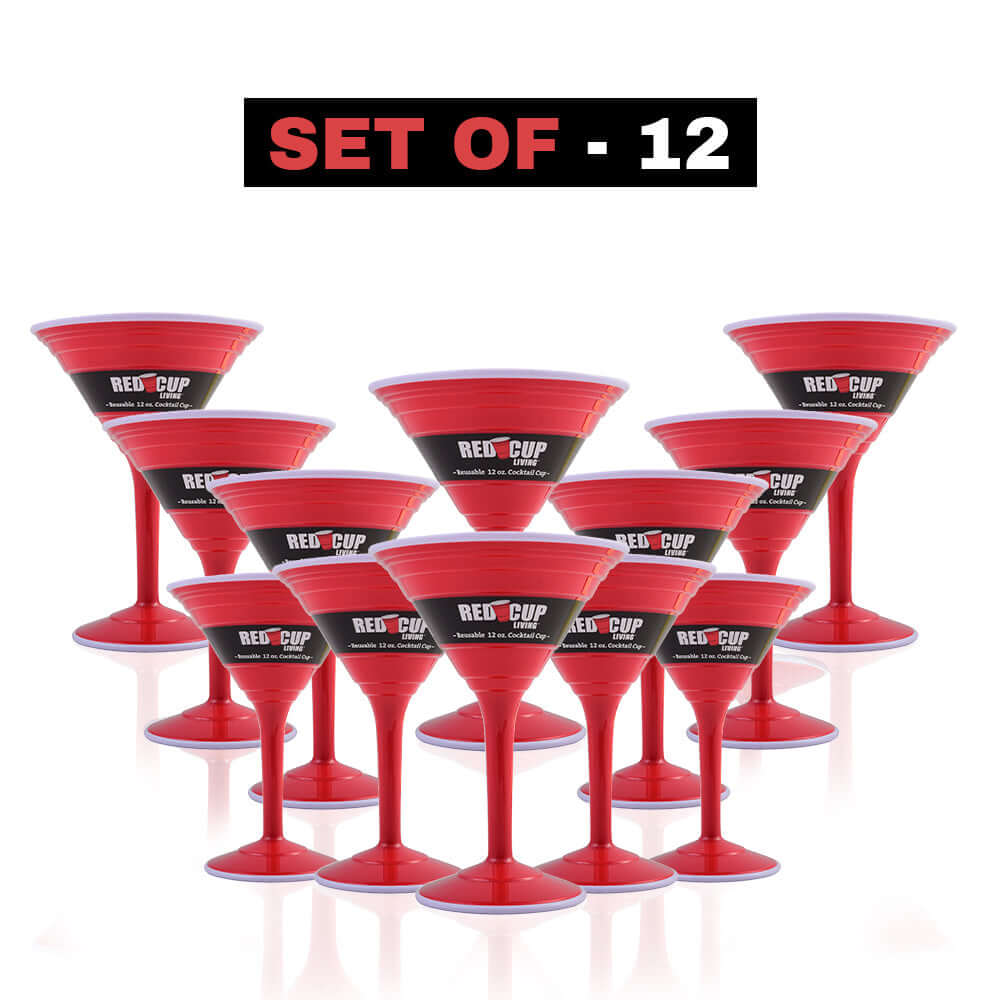 12oz Reusable Cocktail Cups | Unbreakable & BPA Free | Perfect for Parties, Camping, & Outdoors