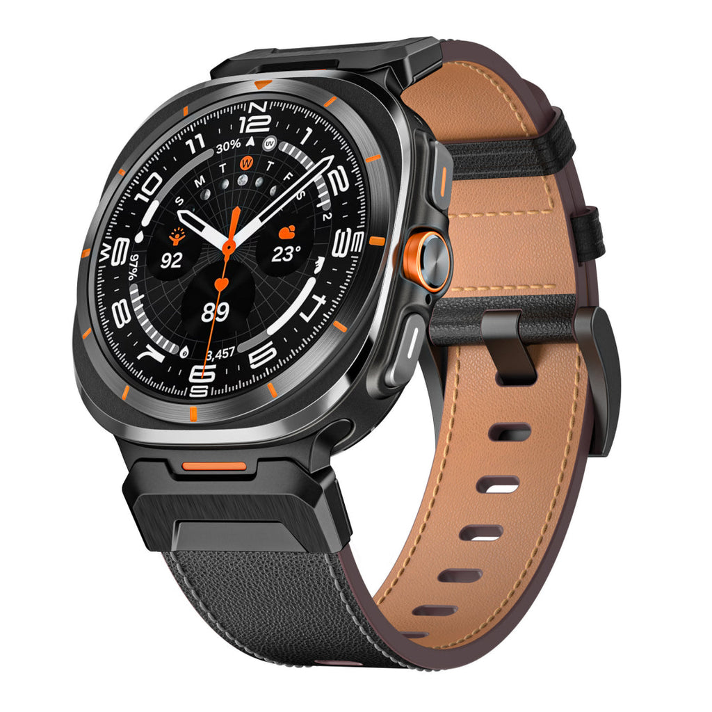 Tactical Leather Band For Galaxy Watch 7 Ultra/8 Ultra