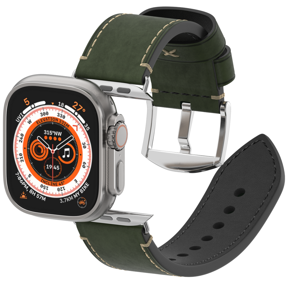 Premium Vintage Leather Band for Apple Watch ,  Handcrafted Distressed Finish