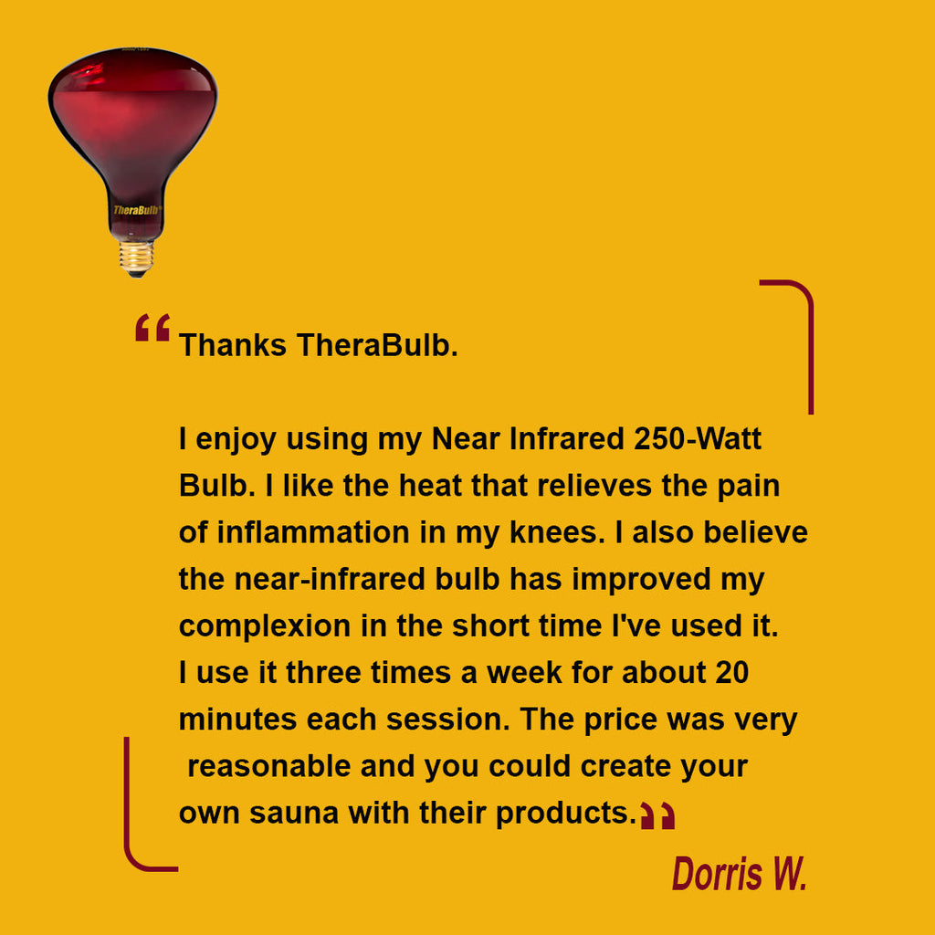 250W Near Infrared Heat Bulb 240V Europe, Asia, Africa & Oceania | TheraBulb