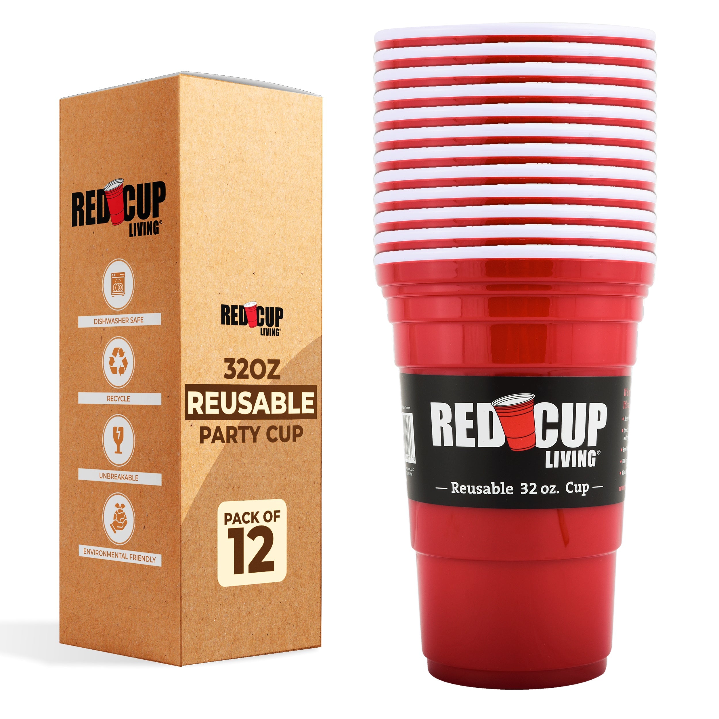 32oz Reusable Party Cup – Unbreakable & BPA-Free