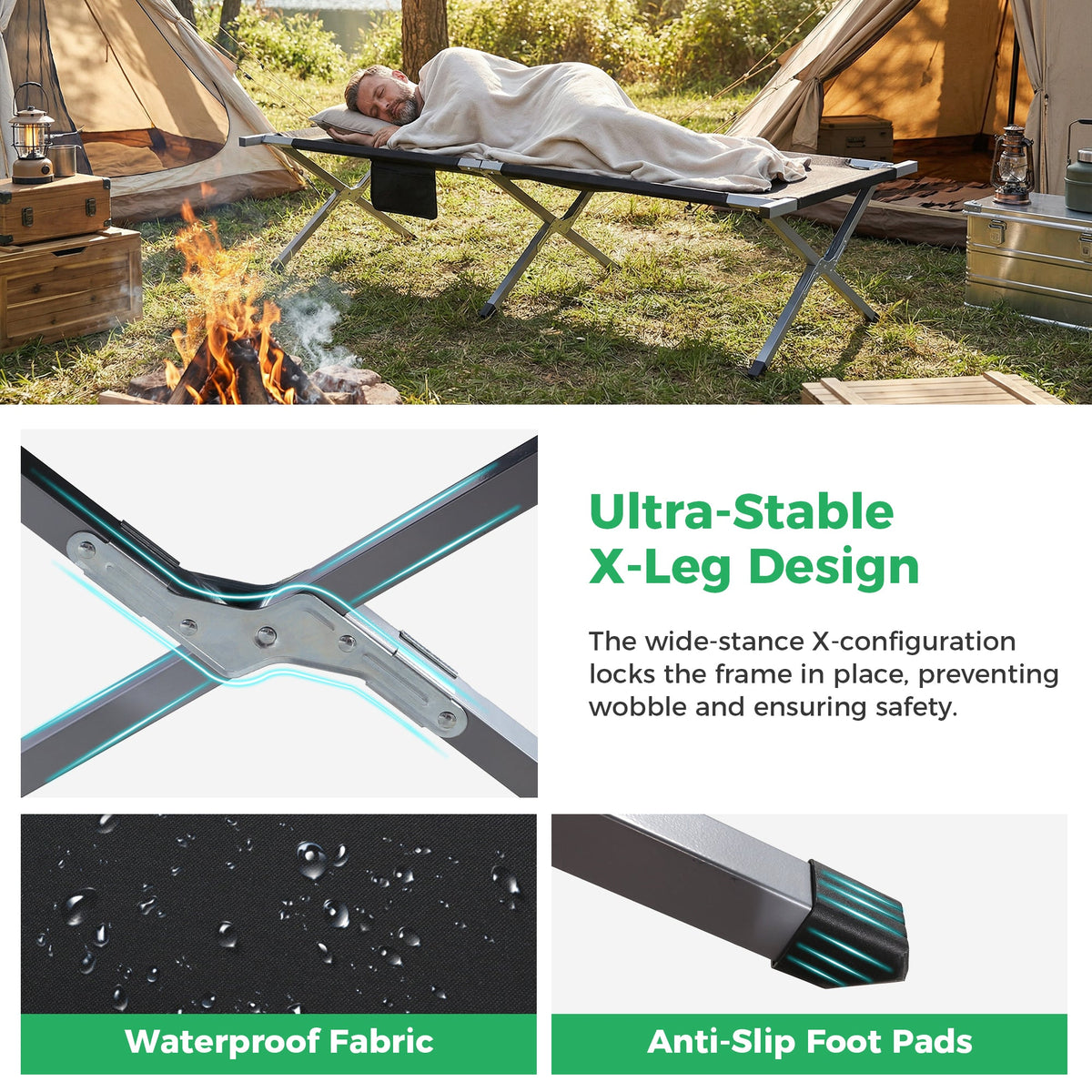 Ainfox camping cot camping bed
