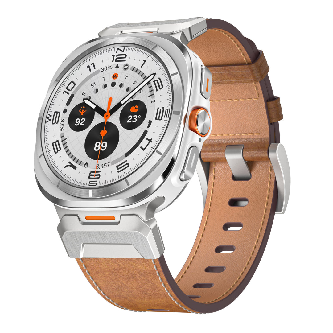 Tactical Leather Band For Galaxy Watch 7 Ultra/8 Ultra