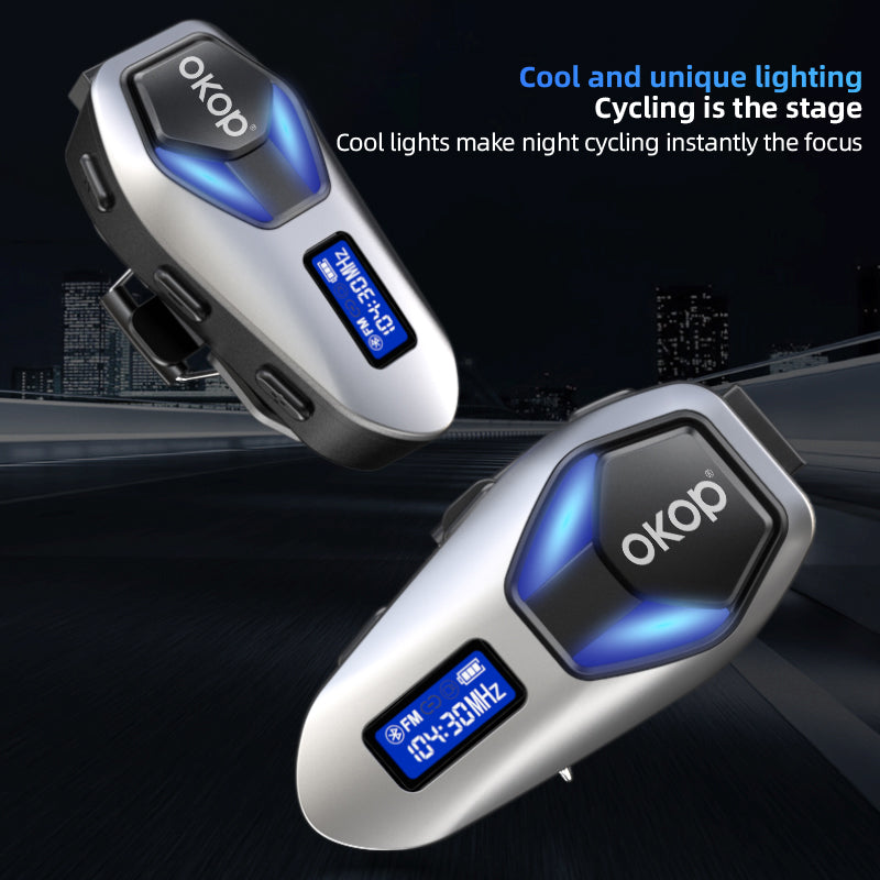KP-292 Best-selling Premium Zinc Alloy Motorcycle Helmet Bluetooth Headset Waterproof Long Battery Life Music Playback In Stock