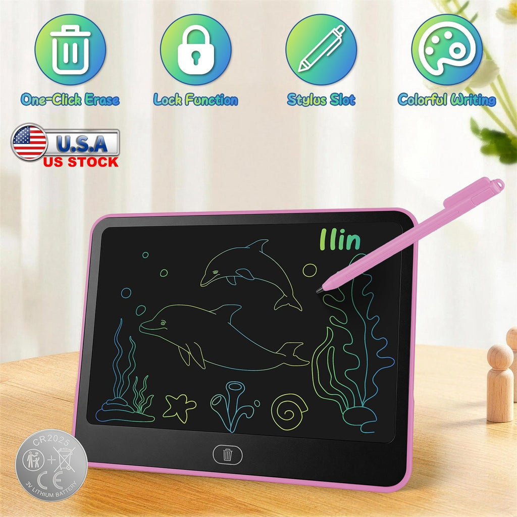 LCD Writing Tablet for Kids with Stylus & Lock Function