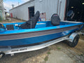 DEPOSIT on Royal 169SS Stick Steering Fiberglass Fishing Boat Black and Blue