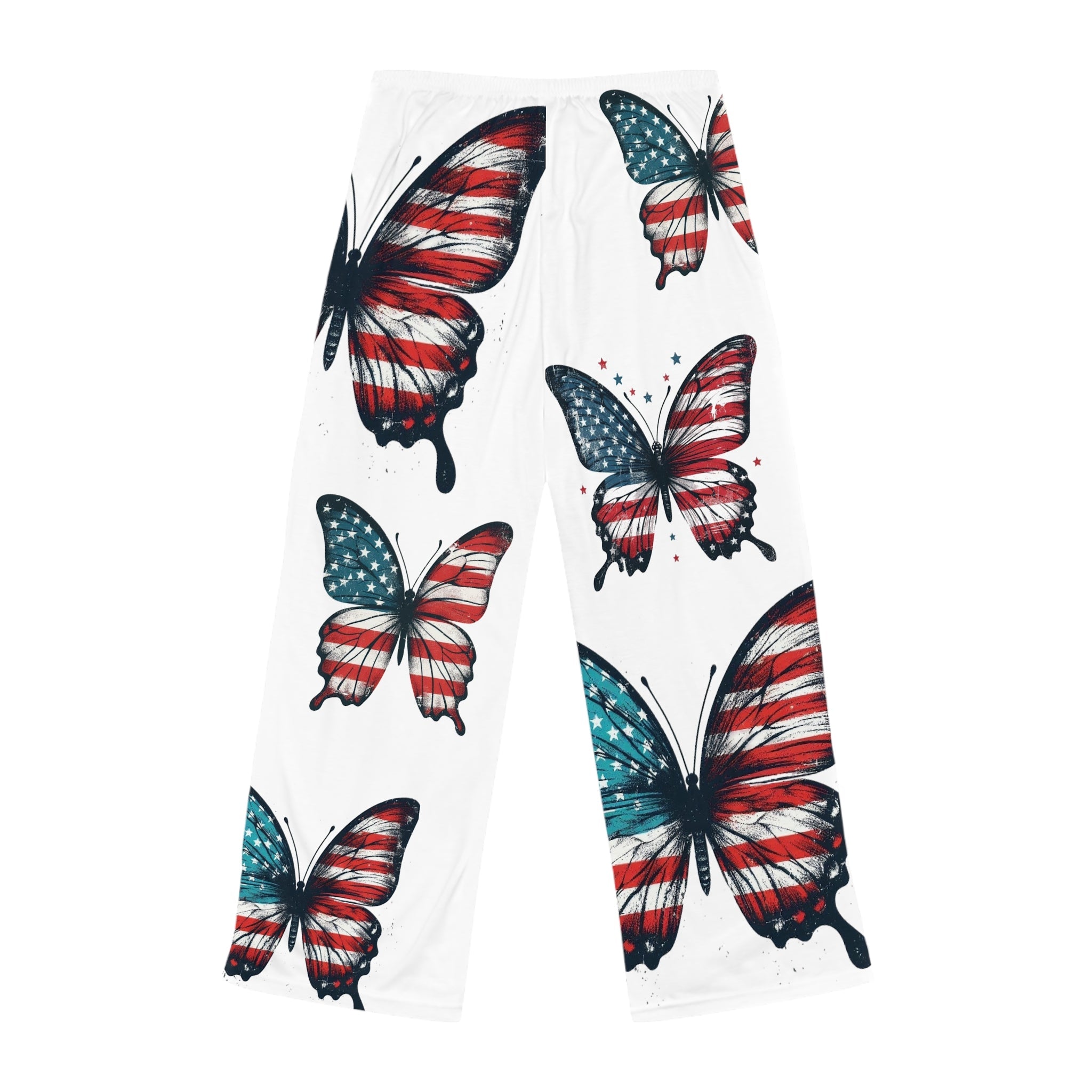 Patriotic Butterfly Women's Pajama Pants - Stylish & Comfy Sleepwear