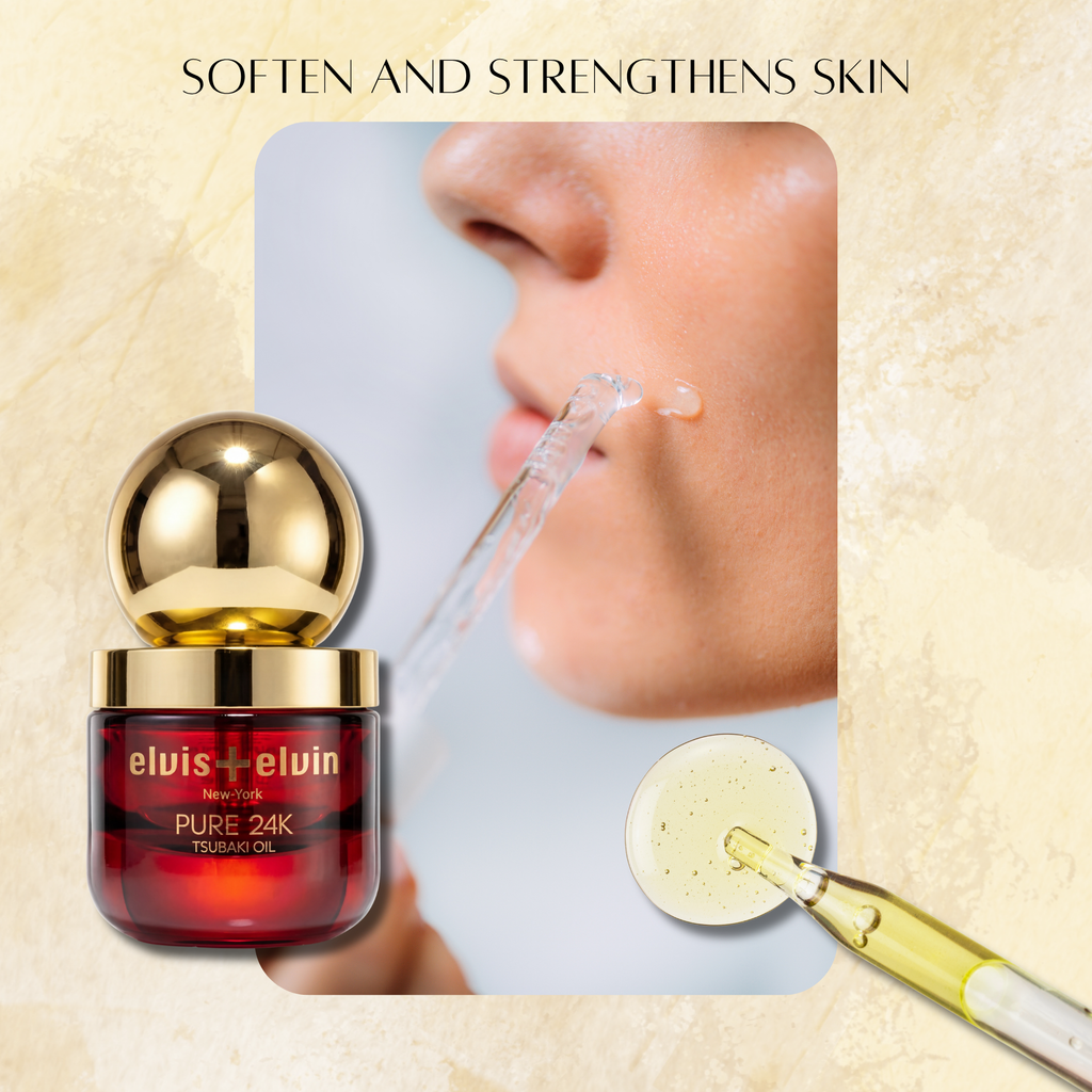 elvis+elvin Pure 24k Tsubaki Facial Oil