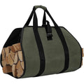 Wood Stove Accessories Firewood Carrier Wood Carrier for Firewood Holder BBQ Accessories   Log Tote Bag Fire Wood Log Carrier for Firewood Carriers with Handles   Waxed Canvas Firewood Log Carrier