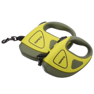 Pet Dog Automatic Retractable Fiber Night Safety LED Automatic Leash