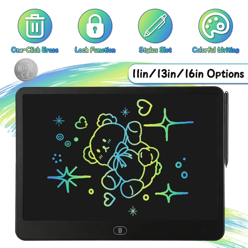 LCD Writing Tablet for Kids with Stylus & Lock Function