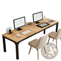78 Inch Executive Office Desk Double Workstation Wood