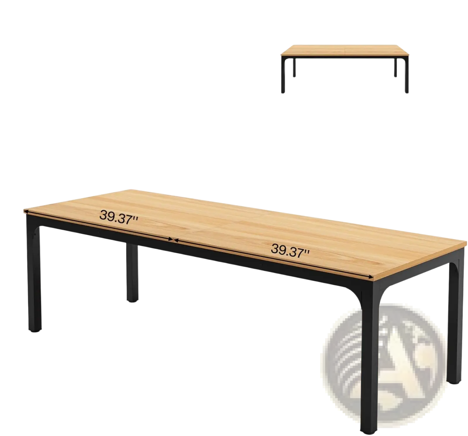 78 Inch Executive Office Desk Double Workstation Wood