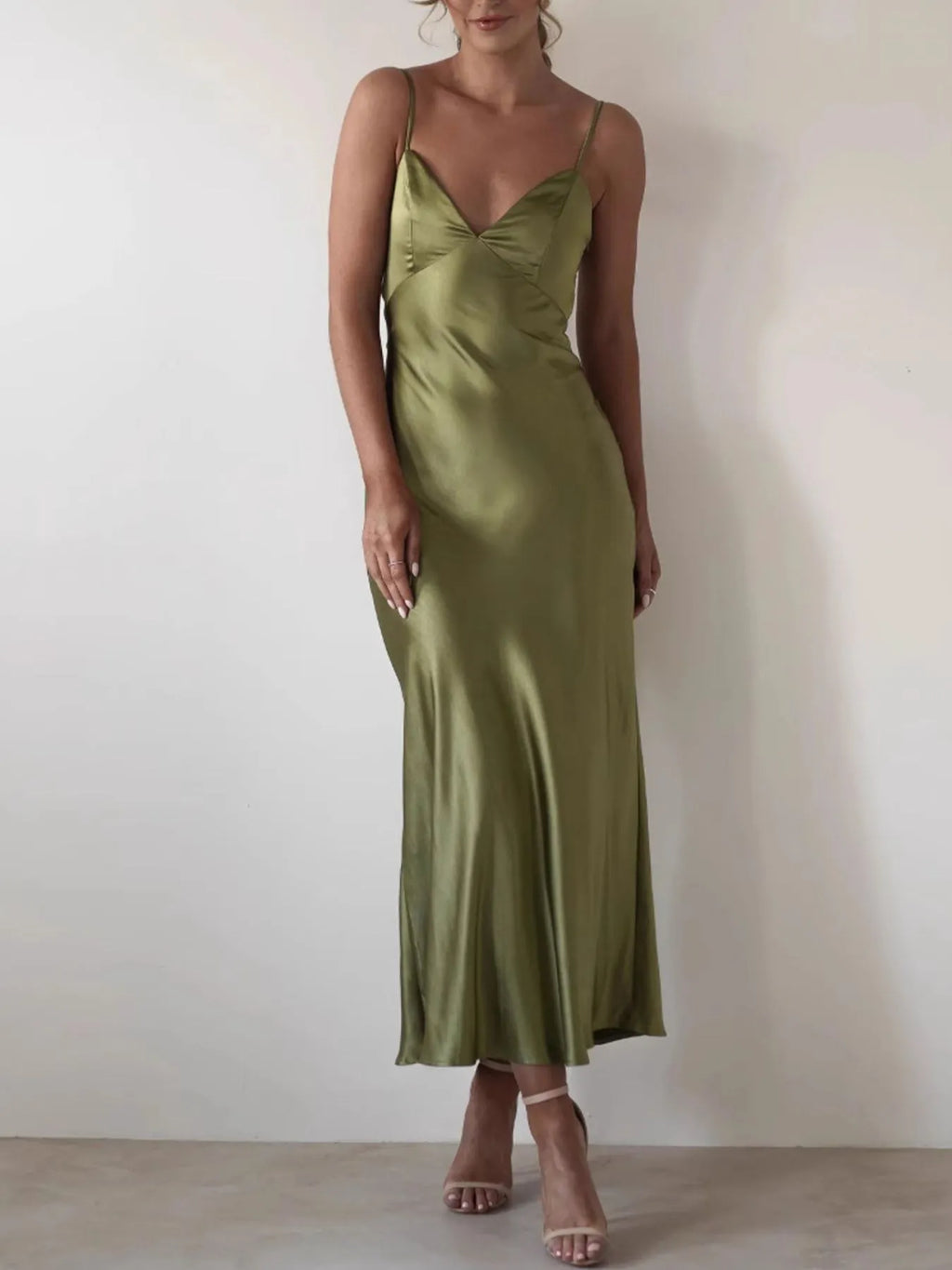 Satin Backless Cami Dress (See size chart where applicable)