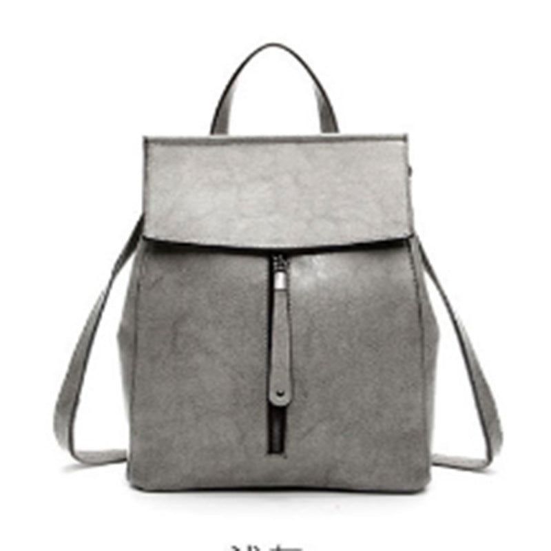 Women's Fashion Genuine Leather Retro Oil Wax Backpacks