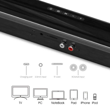 New BS-28B TV Bluetooth Speaker 40W Soundbar Home Theater Wireless 3D Surround Stereo Bass Subwoofer Portable Speakers For Phone
