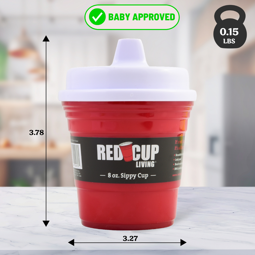 Pack of 4 – 8oz Unbreakable Kids Sippy Cups, Premium Quality & Easy-to-Hold, Perfect for Tummy Time
