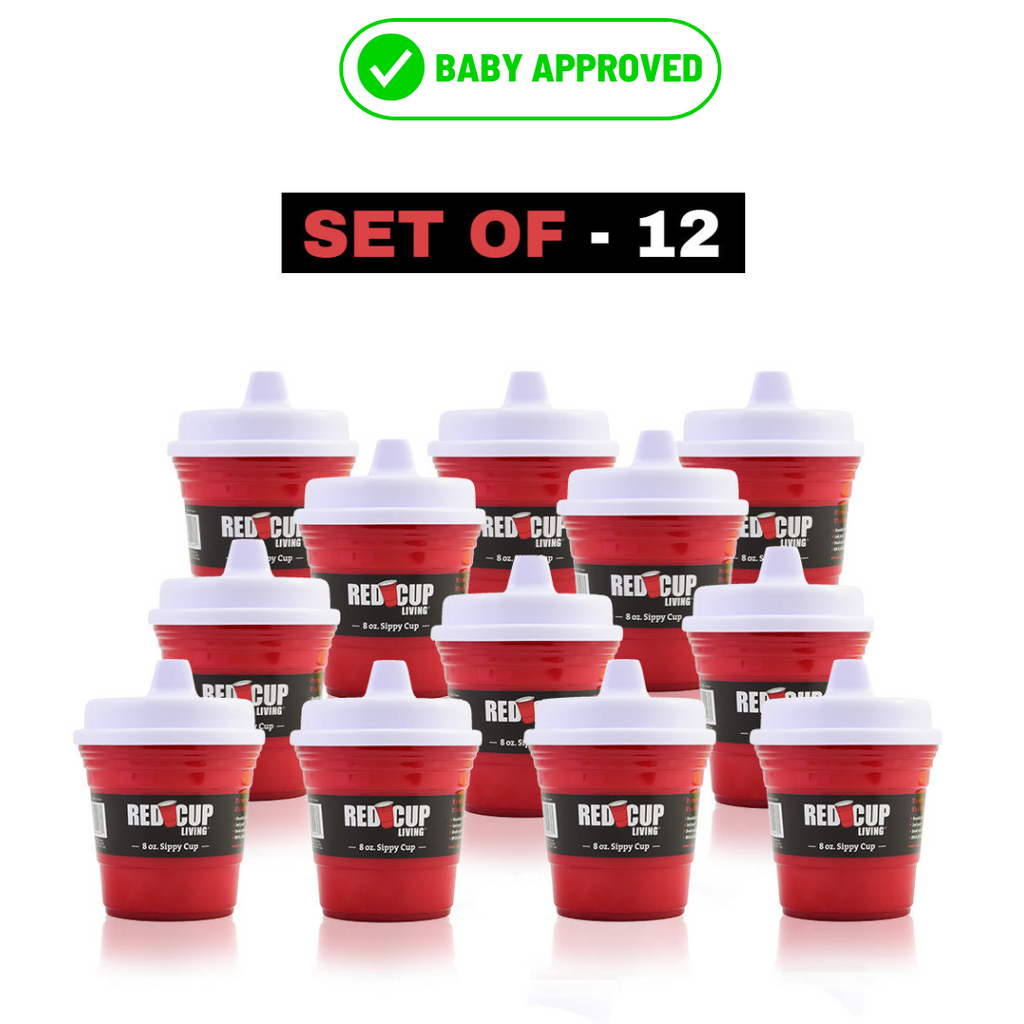 Pack of 4 – 8oz Unbreakable Kids Sippy Cups, Premium Quality & Easy-to-Hold, Perfect for Tummy Time