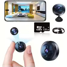 Mini WiFi Security Camera with Night Vision - 1080P HD Quality