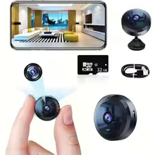 Mini WiFi Security Camera with Night Vision - 1080P HD Quality