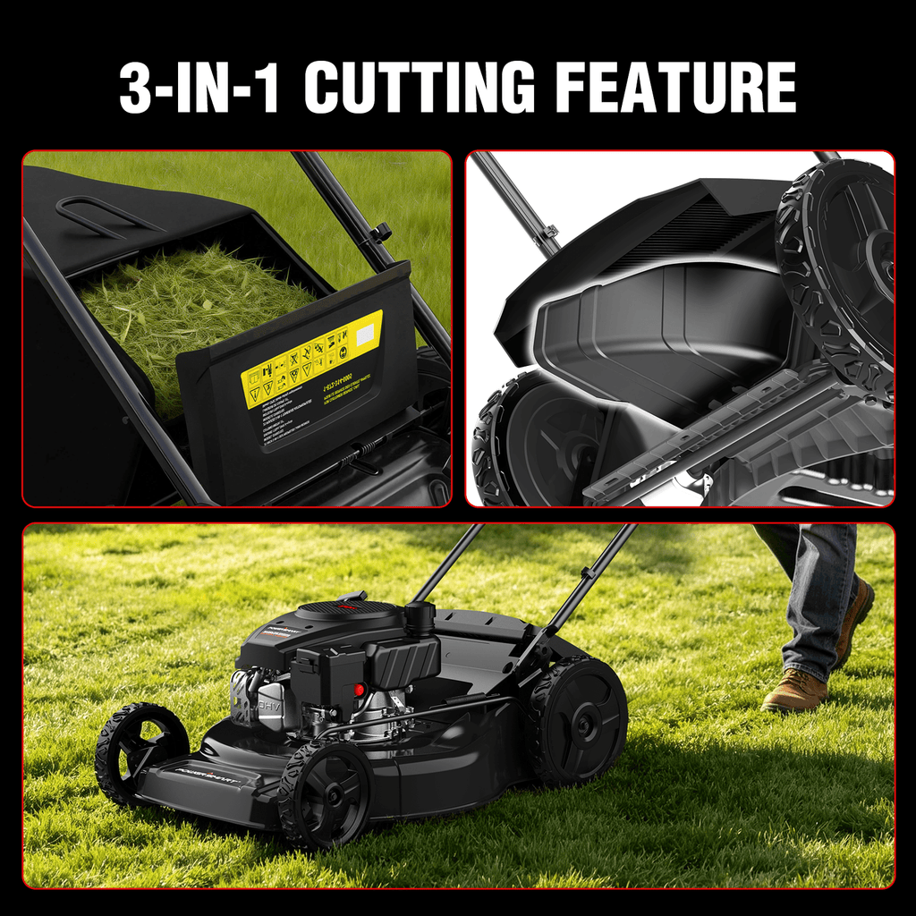 22" 170cc Gas Self-Propelled 3-in-1 Lawn Mower V8622S