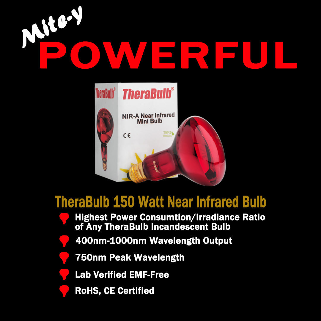 150W Near Infrared Heat Bulb 240V Europe, Asia, Africa & Oceania | TheraBulb