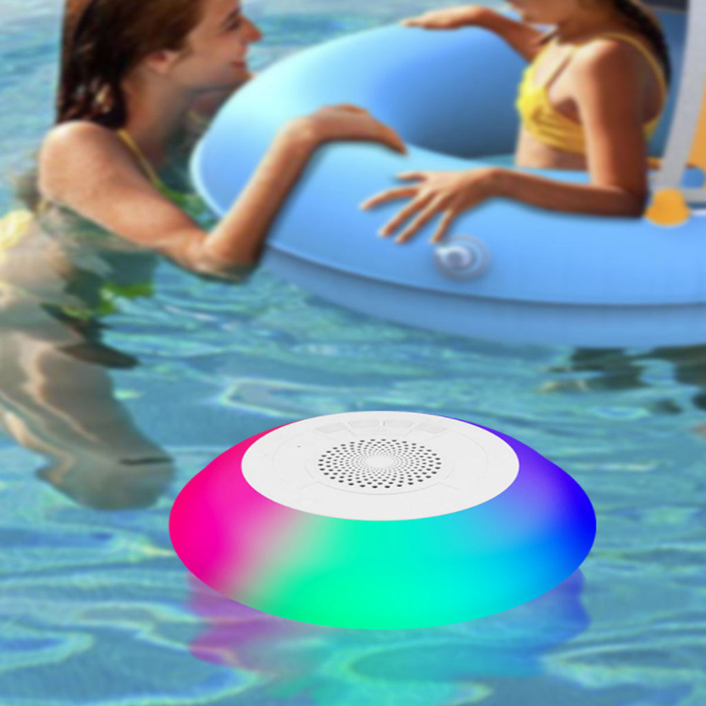 Floatilla Bluetooth Waterproof Speaker for Pools and Outdoors - LED Enabled and Waterproof