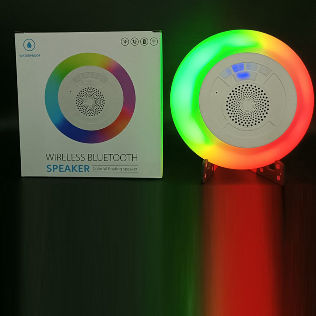 Floatilla Bluetooth Waterproof Speaker for Pools and Outdoors - LED Enabled and Waterproof