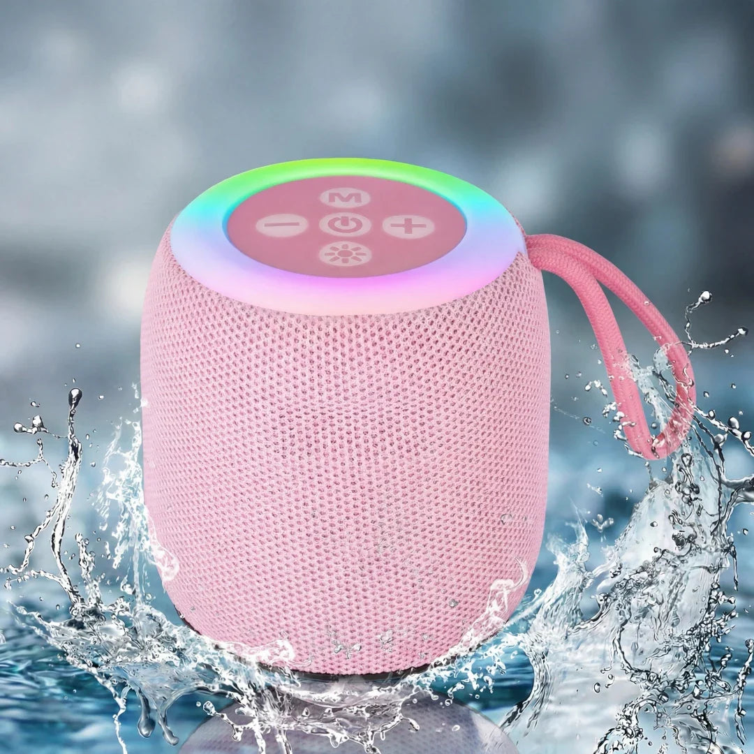 Portable Bluetooth Wireless Speaker with Lights, Travel Essentials Valentines Birthday Gifts for Men Women Boys Girls