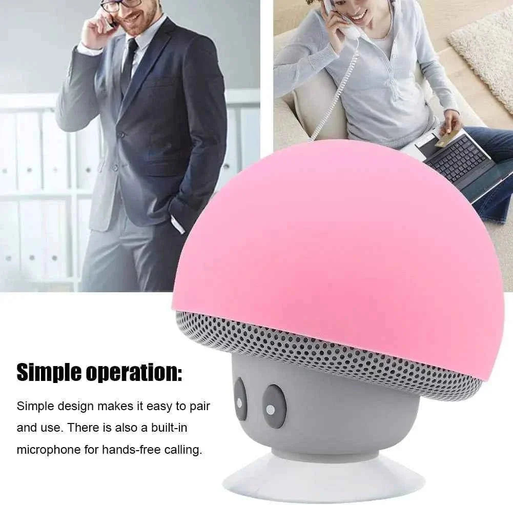 High-Quality Wireless Bluetooth Speaker with Subwoofer and 30ft Range - Perfect for Cycling, Picnics, and Outdoor Use with Suction Cup