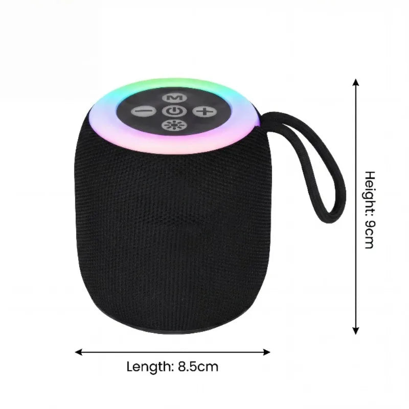 Portable Bluetooth Wireless Speaker with Lights, Travel Essentials Valentines Birthday Gifts for Men Women Boys Girls