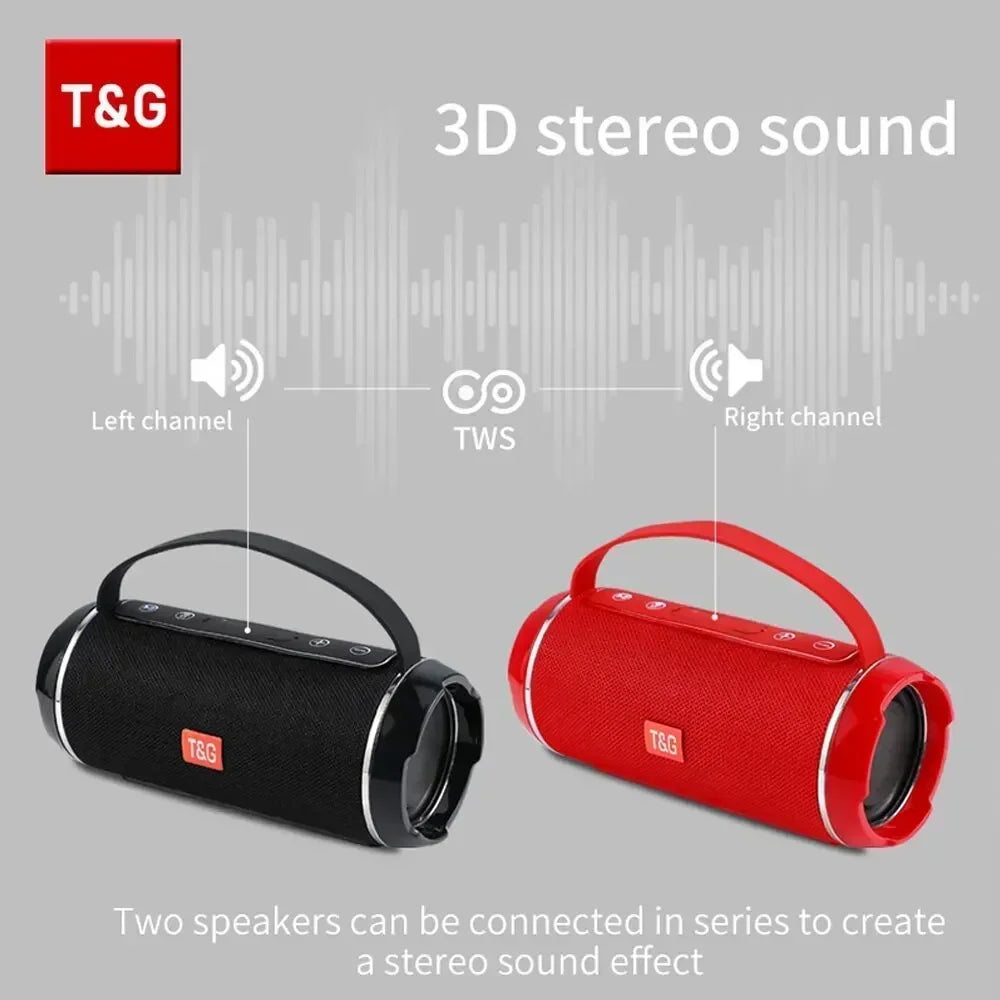 Bluetooth Speaker Wireless Powerful Big Box Portable Outdoor Waterproof Subwoofer 3D Stereo Speaker
