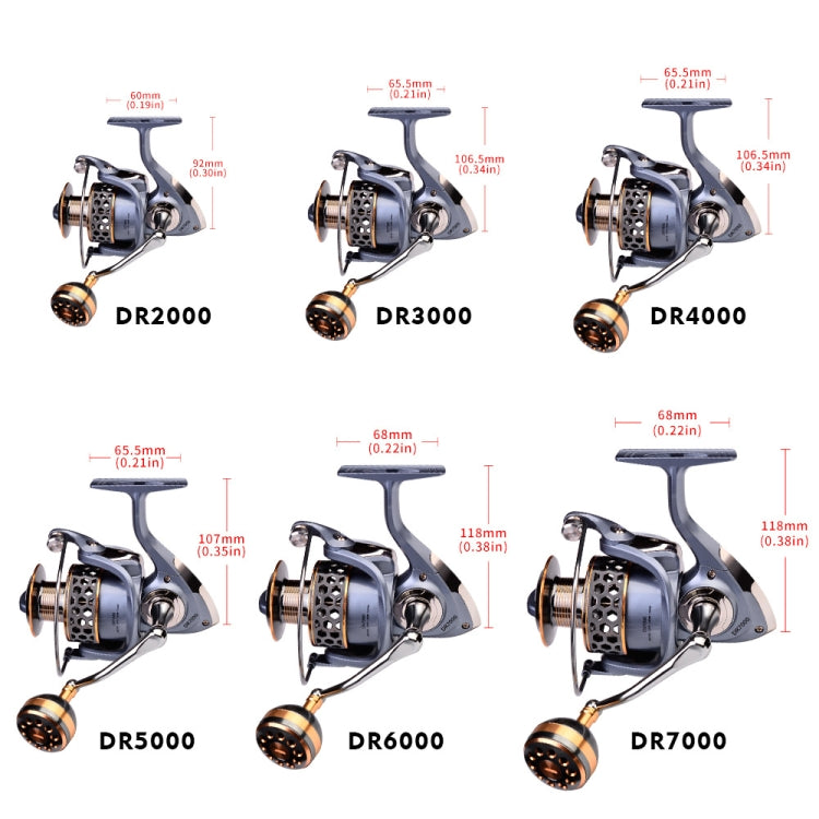 PROBEROS Metal Wire Cup Fishing Wheel Spinning Wheel, Mode:, DR2000, DR3000, DR4000, DR5000, DR6000, DR7000