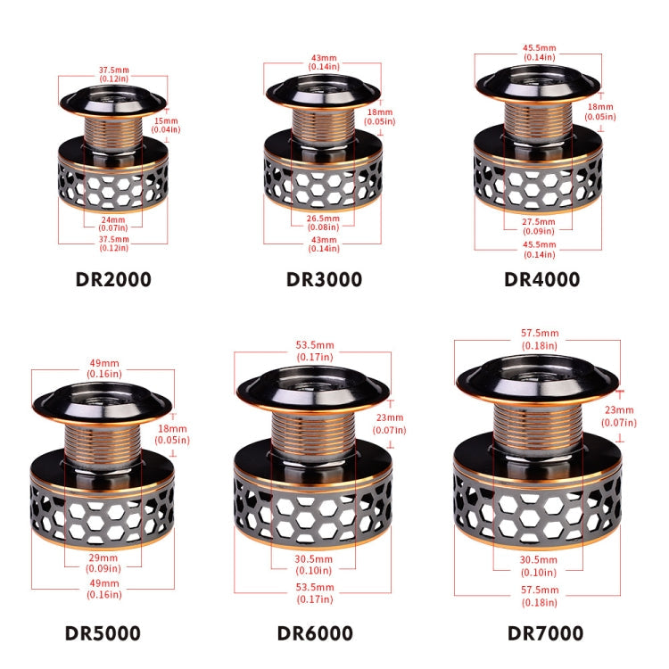 PROBEROS Metal Wire Cup Fishing Wheel Spinning Wheel, Mode:, DR2000, DR3000, DR4000, DR5000, DR6000, DR7000