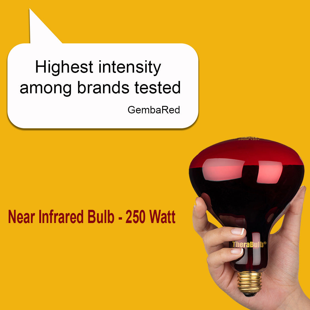 250W Near Infrared Heat Bulb 240V Europe, Asia, Africa & Oceania | TheraBulb