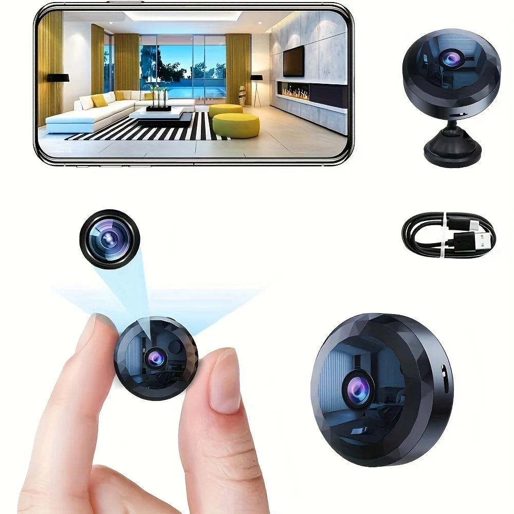 Mini WiFi Security Camera with Night Vision - 1080P HD Quality