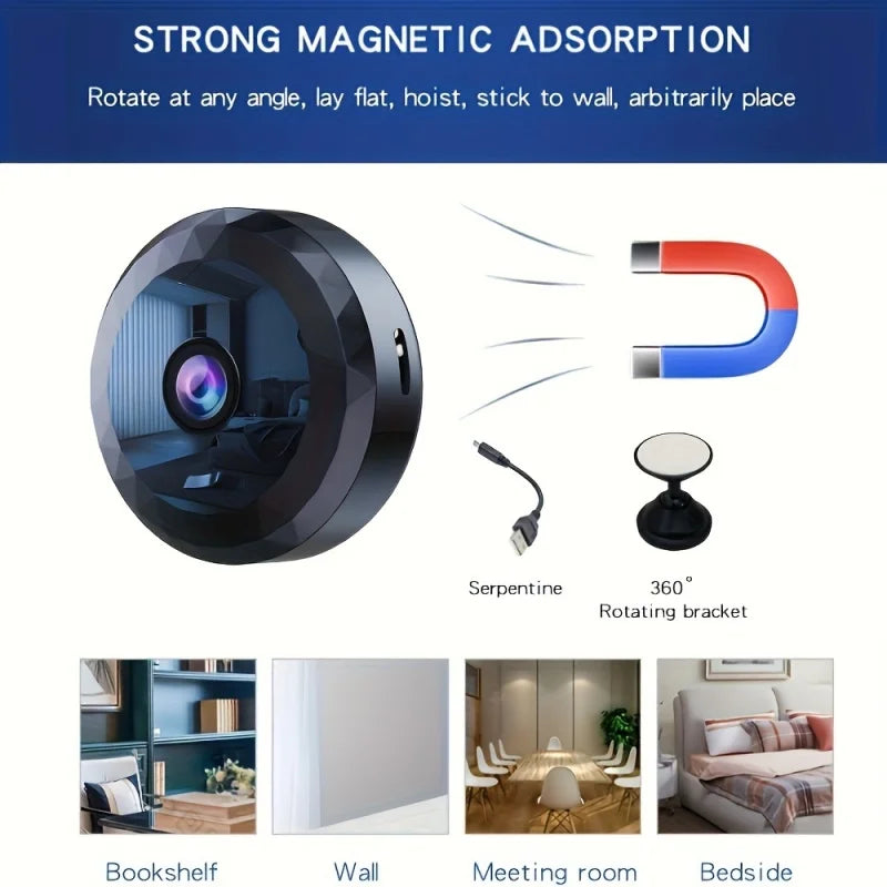 Mini WiFi Security Camera with Night Vision - 1080P HD Quality