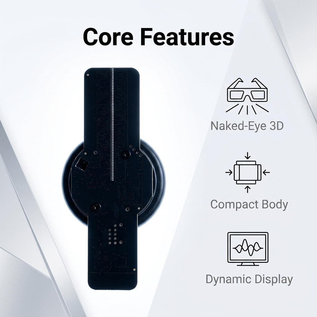 Wiilala LS-12 Ultra HD Mini 3D Holographic Fan, USB 5V3A Power Supply, APP Control, Built-in Speaker For Shop Promotion Holiday Event Decoration