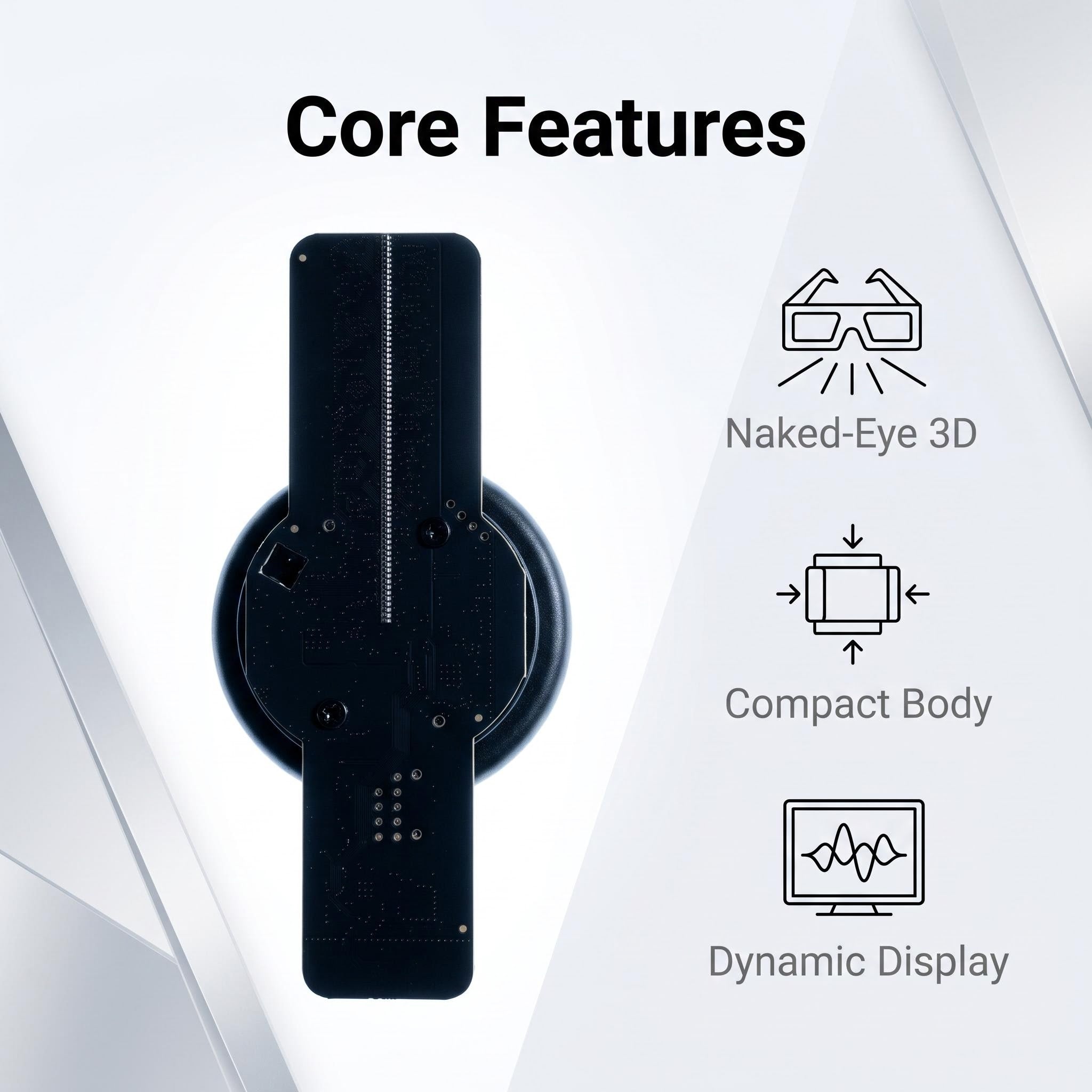 Wiilala LS-12 Ultra HD Mini 3D Holographic Fan, USB 5V3A Power Supply, APP Control, Built-in Speaker For Shop Promotion Holiday Event Decoration
