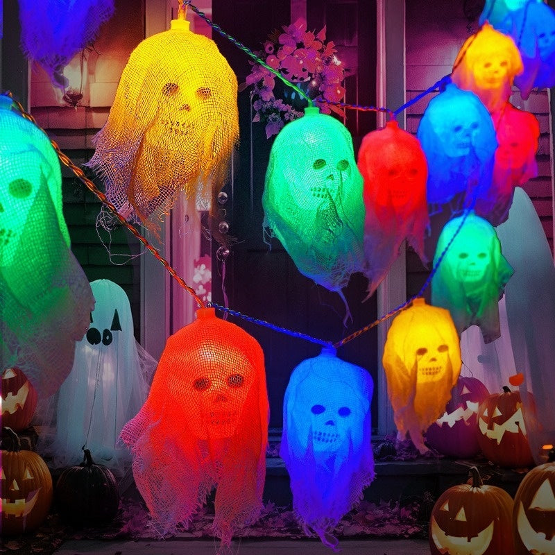 Halloween Horror Atmosphere Decoration Indoor Wall Layout Colored Lights