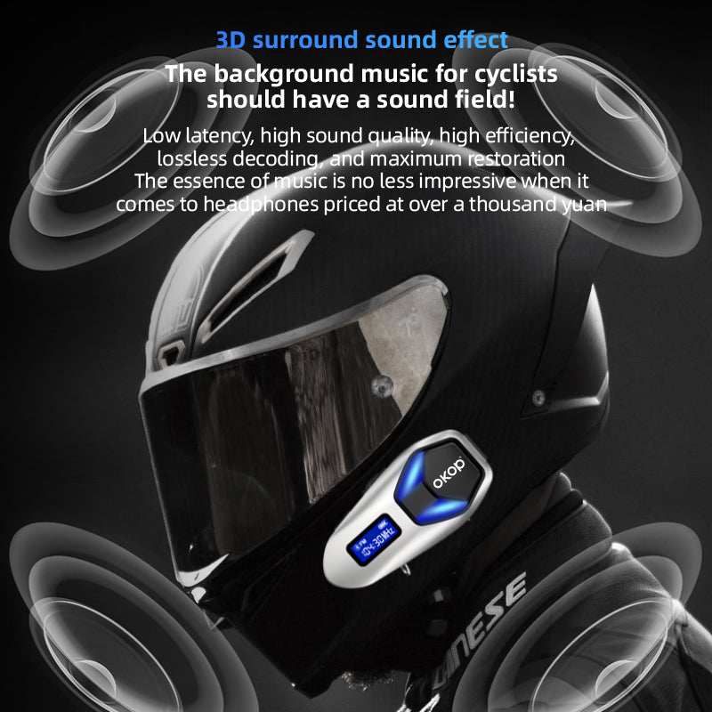 KP-292 Best-selling Premium Zinc Alloy Motorcycle Helmet Bluetooth Headset Waterproof Long Battery Life Music Playback In Stock