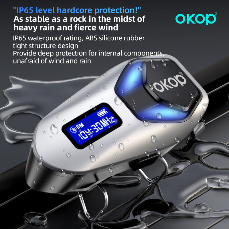 KP-292 Best-selling Premium Zinc Alloy Motorcycle Helmet Bluetooth Headset Waterproof Long Battery Life Music Playback In Stock